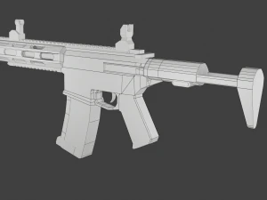 aac pdw honey badger 3D Model