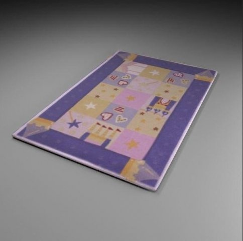 carpet for kids room Modello 3D .c4d .max .obj .3ds .fbx .stl .blend 