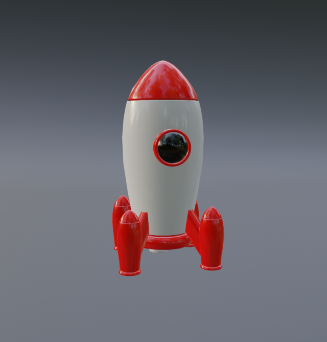 rocket 3D Модель .c4d .max .obj .3ds .fbx .stl .blend