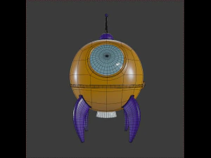 raketa a razzo Modello 3D