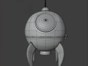 raketa a razzo Modello 3D