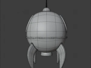 raketa a razzo Modello 3D