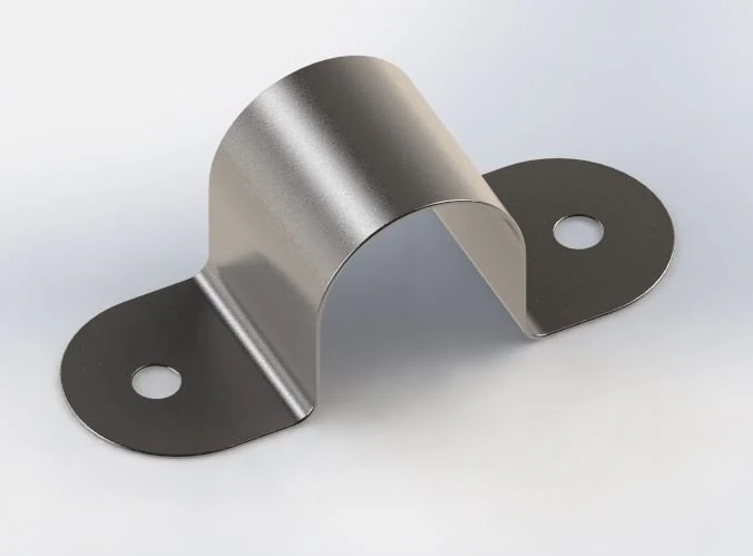 sheet metal u-bracket 3D Model .c4d .max .obj .3ds .fbx .stl .blend 