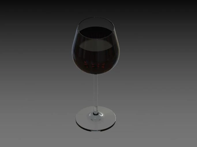 ワイングラス 3Dモデル .c4d .max .obj .3ds .fbx .stl .blend 