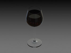 wine glass Modelo 3D