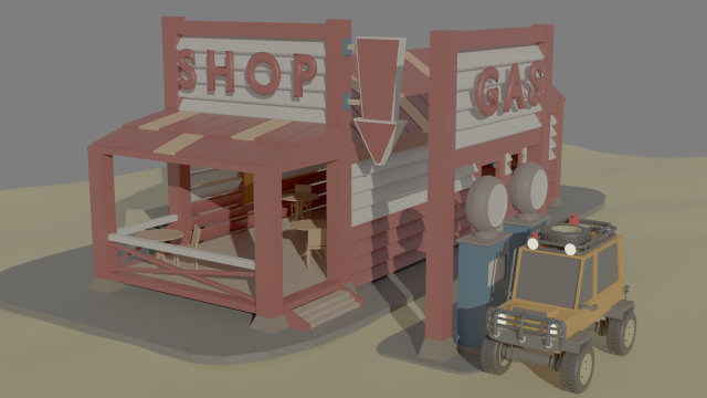 low poly jeep 3D 모델 .c4d .max .obj .3ds .fbx .stl .blend 