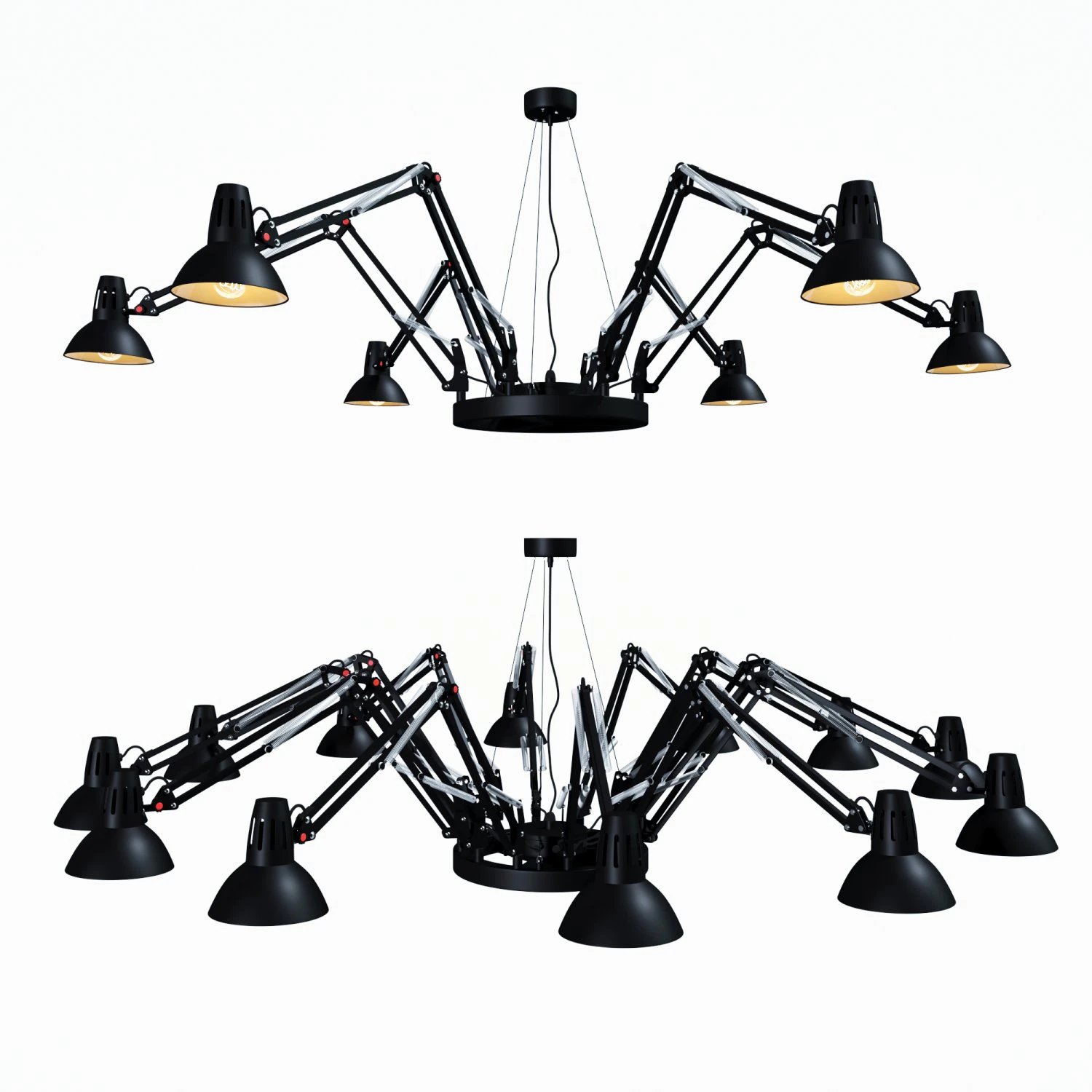 arte lamp ragno 3D Model .c4d .max .obj .3ds .fbx .stl .blend