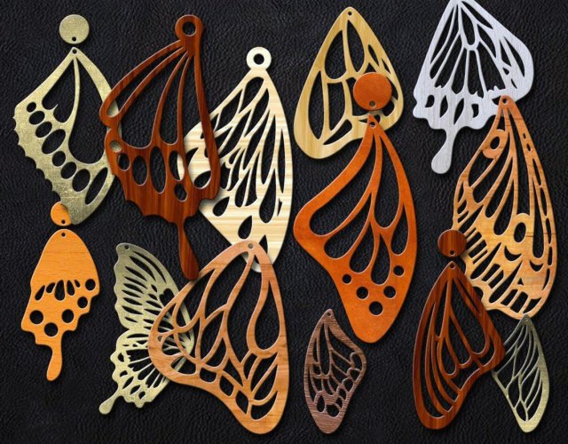 butterfly wing 3d print model 3D Принт Модель .c4d .max .obj .3ds .fbx .stl .blend 