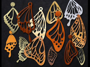butterfly wing 3d print model 3Dプリントモデル