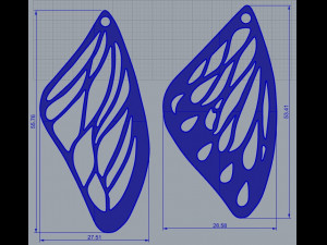 butterfly wing 3d print model 3D Принт Модель
