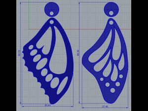 butterfly wing 3d print model 3D Принт Модель