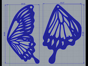butterfly wing 3d print model 3D Принт Модель
