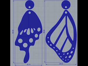 butterfly wing 3d print model 3D Принт Модель