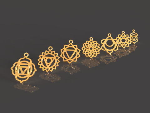 7 Chakras 3D Print Model