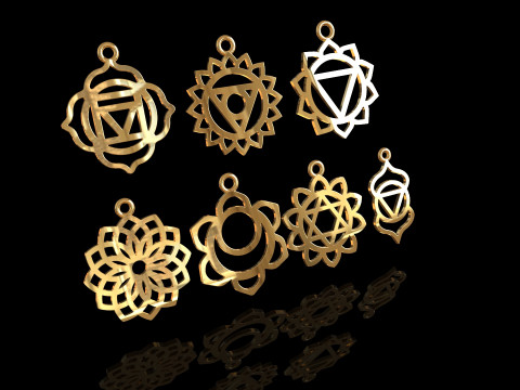 7 Chakras Modelo de Impressão 3D