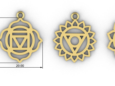 7 Chakras Modelo de Impressão 3D