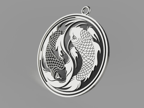 Yin yang fish 3D Принт Модель