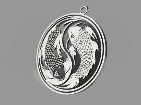 Ryba Yin Yang Model do druku 3D