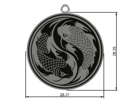 Yin yang fish Modelo de impresión 3D