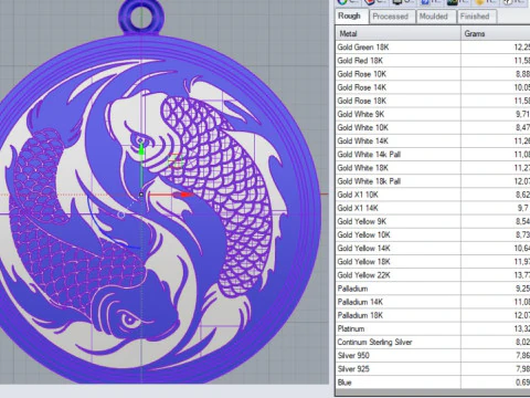 Yin yang fish 3D Print Model