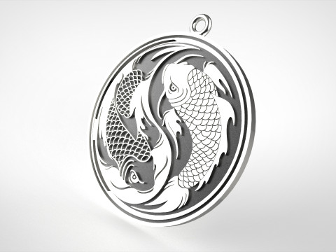 Yin yang fish Modelo de impresión 3D