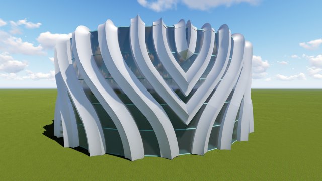 edificio comercial 3Dモデル .c4d .max .obj .3ds .fbx .stl .blend 