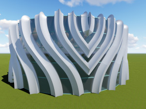 edificio comercial Model 3D