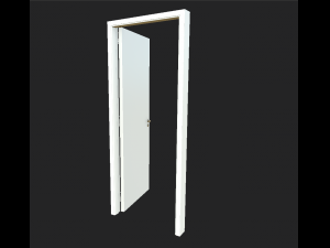 door w-frame 3D मॉडल