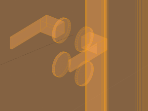 door w-frame 3D मॉडल