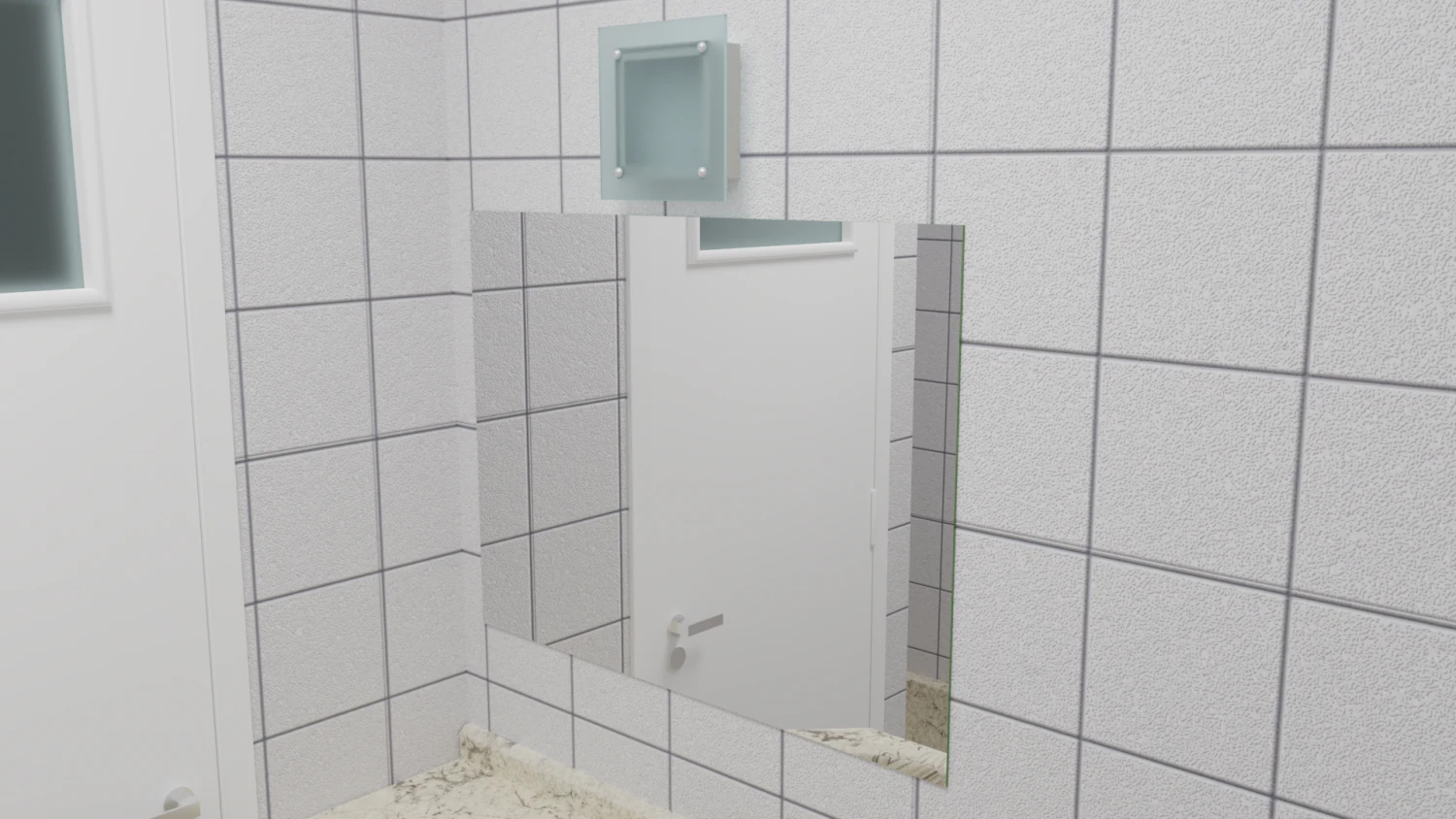 mirror and light 3D Model .c4d .max .obj .3ds .fbx .stl .blend 
