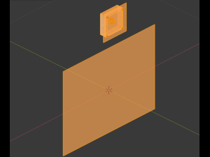 mirror and light Model 3D