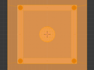 mirror and light Model 3D