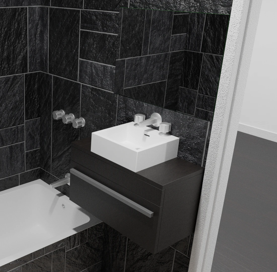 small lavatory 3D Model .c4d .max .obj .3ds .fbx .stl .blend 