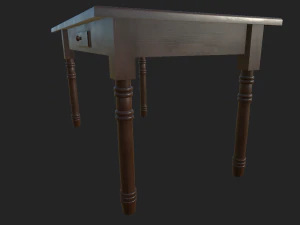 Tischrechteck 3D Modell