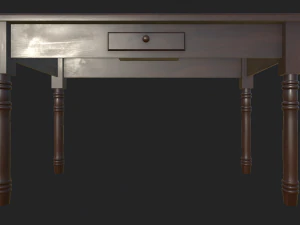 Tischrechteck 3D Modell