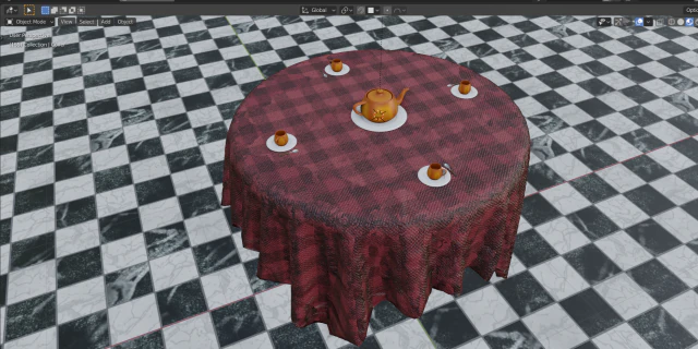 стіл 3D Модель .c4d .max .obj .3ds .fbx .stl .blend 