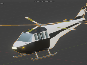 police helicopter 3Dモデル