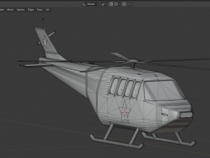 police helicopter 3D 모델