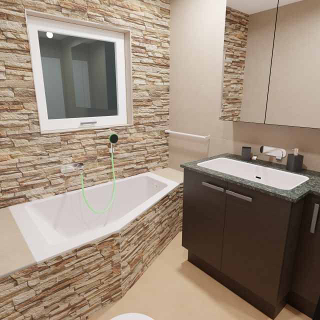 small bathroom 3D Model .c4d .max .obj .3ds .fbx .stl .blend 