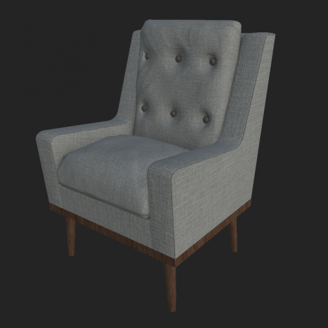 armchair 3Dモデル .c4d .max .obj .3ds .fbx .stl .blend 