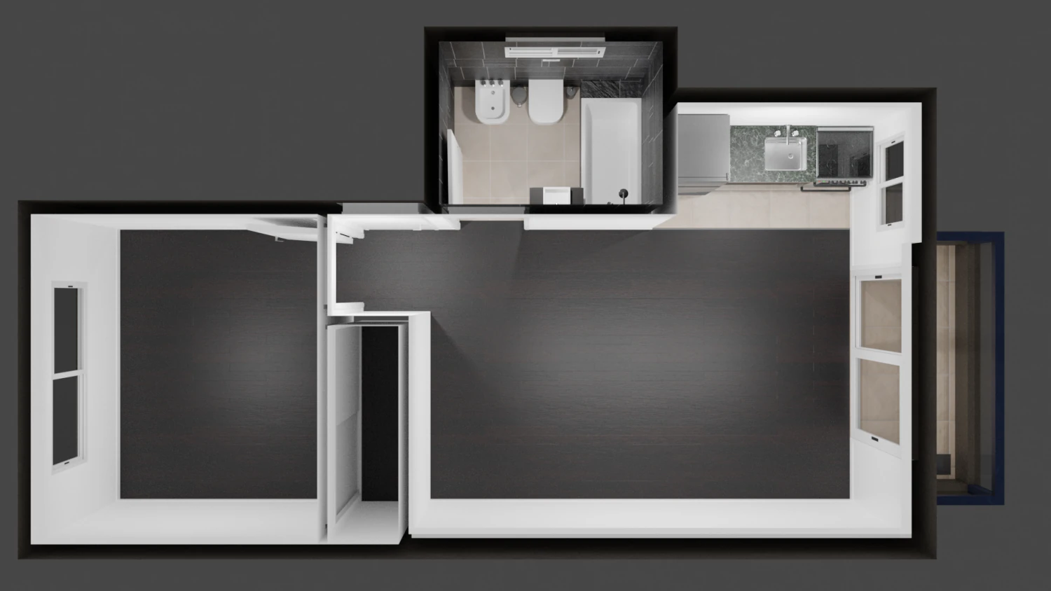 apartament full 3D Model .c4d .max .obj .3ds .fbx .stl .blend 