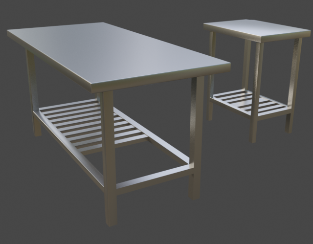 iron tables Modèle 3D .c4d .max .obj .3ds .fbx .stl .blend 