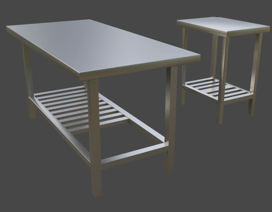 iron tables 3D Model .c4d .max .obj .3ds .fbx .stl .blend 