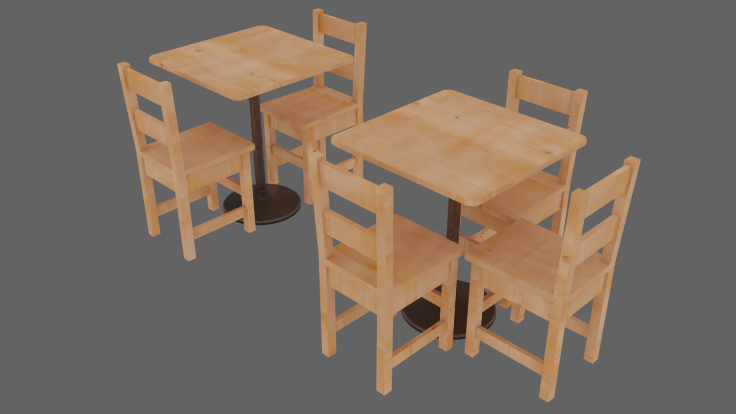 table chair 3D Model .c4d .max .obj .3ds .fbx .stl .blend 