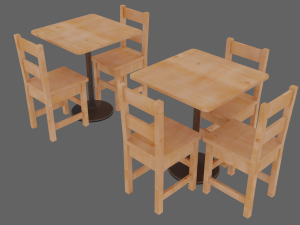 table chair 3D 模型