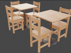 table chair 3D Model