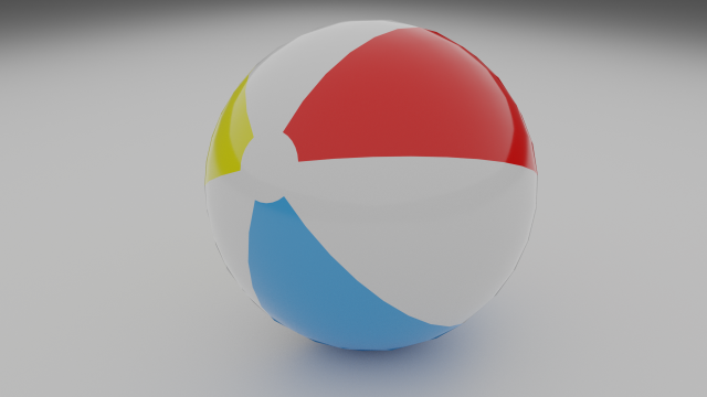 beach ball Modelo 3D .c4d .max .obj .3ds .fbx .stl .blend 