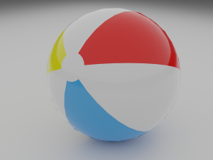 beach ball Modelo 3D
