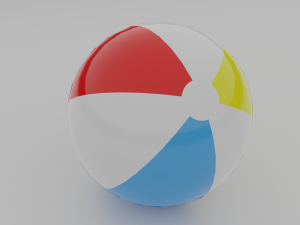 beach ball Modelo 3D