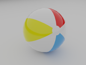 beach ball Modelo 3D